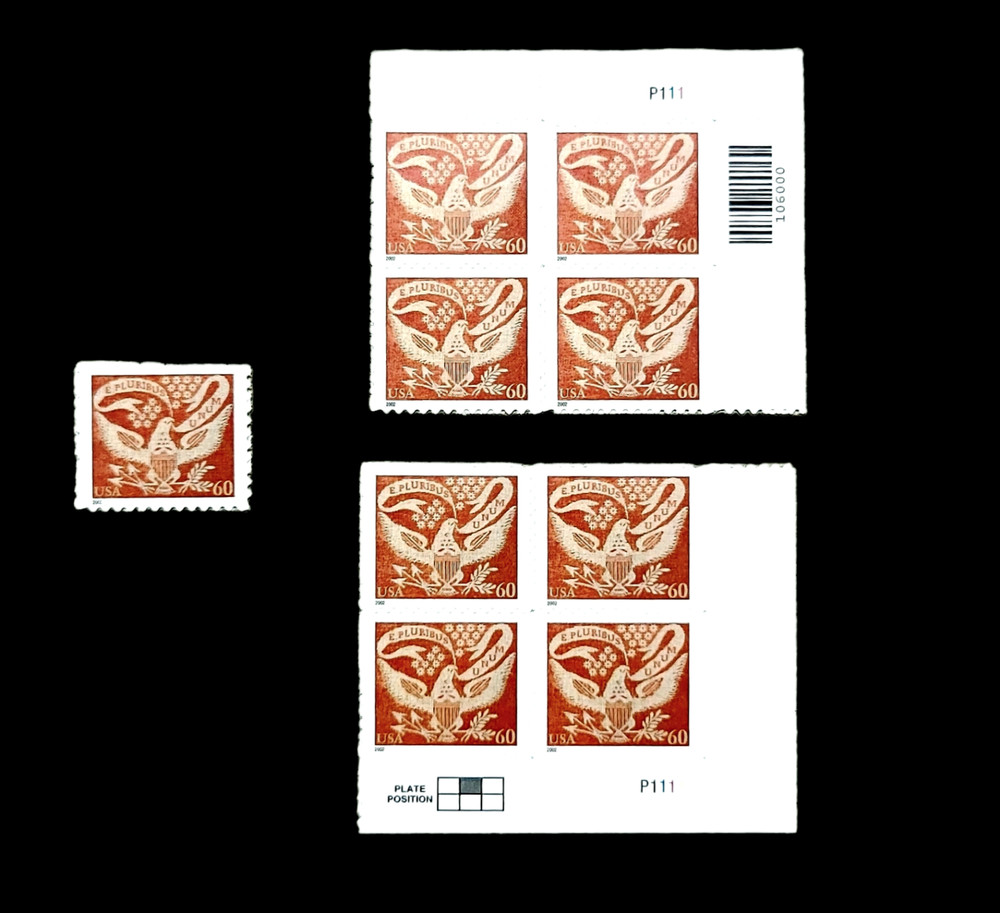 2002 Choice of Plate Blocks/Single 3646! MNH US Stamps! Coverlet Eagle! BV $9.65