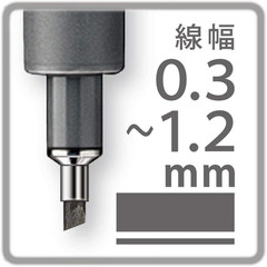 308 C2-9 Pigment Liner Black Chisel Tip 0.3-3.00 Mm