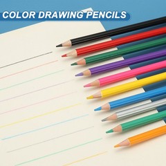 Rose Red Color Drawing Pencils for Adult Coloring Books, 10 Pcs