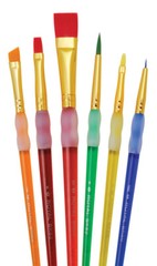 Royal Big Kid’s Choice Short Handle Toddler Artist 6pc. 5pc. or 3pc. Brush Set