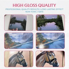 Professional Quality High Gloss Acrylic Varnish 3.38 fl oz – Durable & Safe