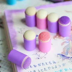 6PCS Sponge Applicator Dauber Chalk Drawing Sponge Stamping Drawing Sponge Art