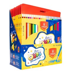 12 Boxes 24 Wooden Colored Pencils Bulk Pack Erasable Triangular School Supplies