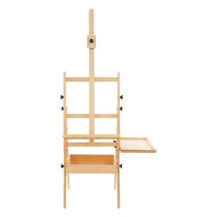 Beech Wood Foldable Height Adjustable Painting Holder With Storage Box and Tray
