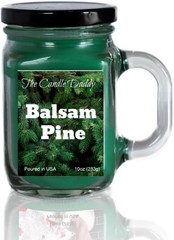 Balsam Pine – Christmas Tree Scented Mason Jar Candle – 10oz Green