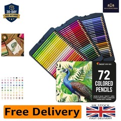 Coloring Dreams: 72 Unique Pre-Sharpened Pencils in Elegant Storage Case