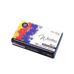 Monopigmented Professional Watercolor Paint Set, 12 Water Colors of 2.5 ml, H…