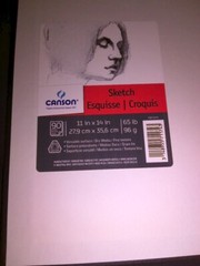 New Canson Universal Hardbound Sketchbook 11″ x 14″ Dry Media 90 Sheets 65 lb