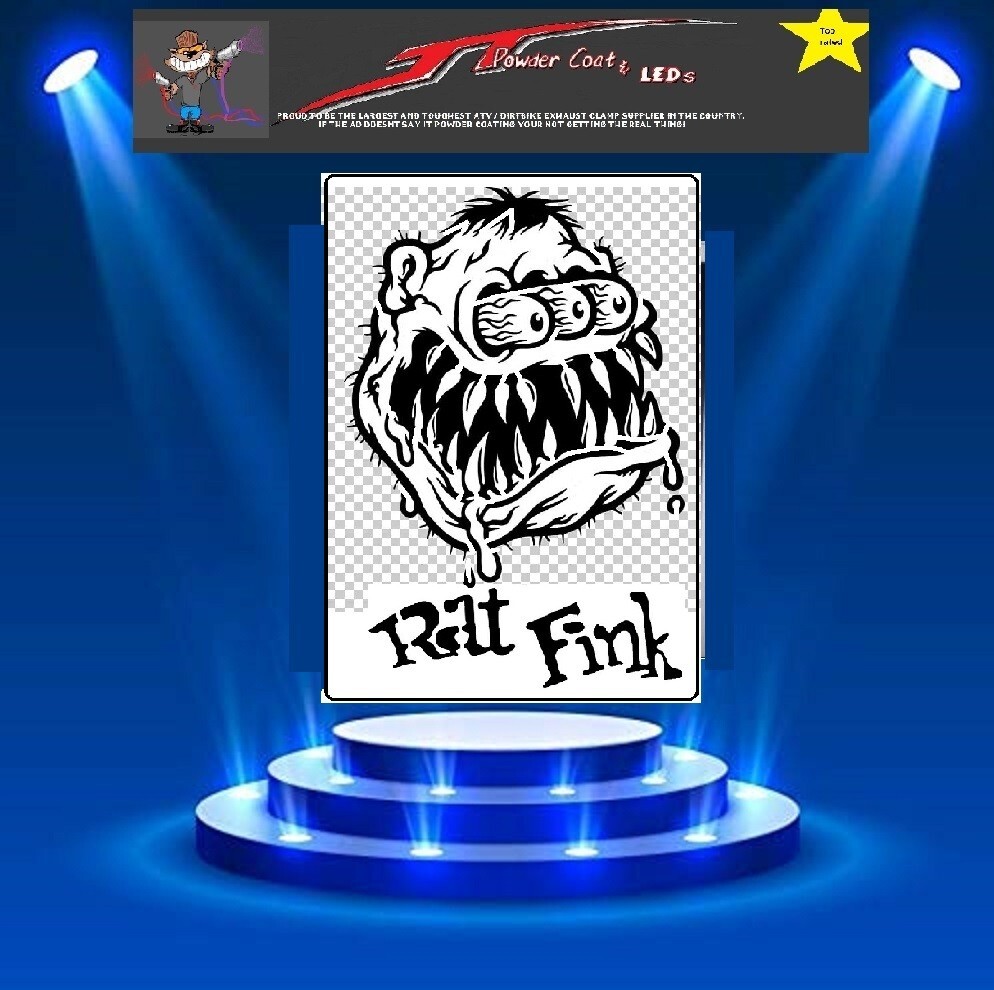 RAT FINK Stencil Template Airbrush Paint 4X6 –0-1
