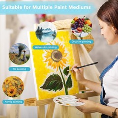 10PCS Detail Paint Brushes Drybrush Set – Precision Round, Filbert Angular B…