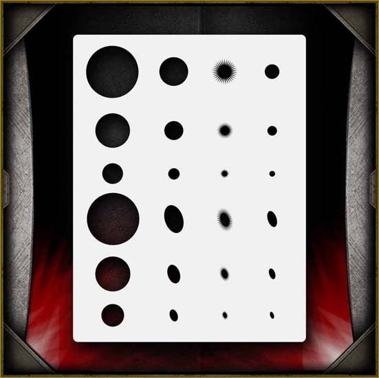 Eyeballs Airbrush Stencil Template Airsick