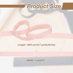 Bra Elastic Strap 19.7 Yards Bra Sewing Band for DIY Sewing Craft Pink
