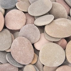 River Rocks for Painting, 92-100 PCS, 2″-3.3″ Flat Stones, 18 Pounds