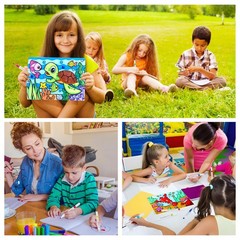240 PCS Colors Markers Set Dual Tip Fine Chisel Art Kids Adults Beginners