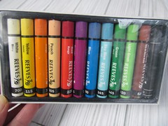 Reeves Oil Pastels Set of 12 Fine Large Basic Colors older New Sealed E