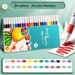 12-80 Colores Set Acrylic Paint Art Marker Pen Rock Painting for Kids Graffiti S