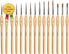 Miniature Paint Brushe 15PCS Model Brushes Detail Paint Brush Set Fine Detailin