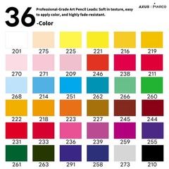 Renoir 3100 Series Oil-based Colored Pencils 36 Colors 3.7mm Core Art Set
