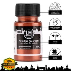 LM-Kreativ Copper 1.69oz Metallic Acrylic Paint
