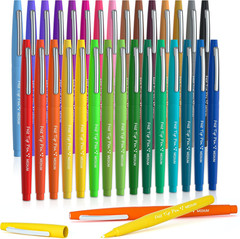 30 Colors Felt Tip Pens, Medium Point Assorted Markers Pens for Journaling, W…
