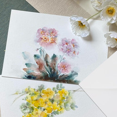 50 Sheets Watercolor Paper with Envelopes, 140Lb/300 GSM Postcards Cold Press Pa