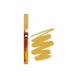 Molotow ONE4ALL 2mm Metallic Gold Acrylic Paint Marker High Coverage Refillable