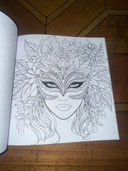 Girls & Flowers Colouring Book for Adults And Children 20x20cm Fun Stress Relief