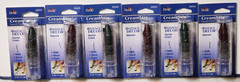 Lot of 6 VTG Plaid CreamStix Oil-based Wax Stencil Crayon MAROON / HUNTER GREEN