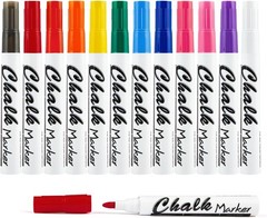 Bright 12 Color Liquid Chalk Markers – Perfect for Safe Writing on Any Surface