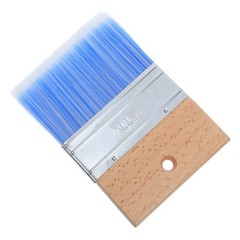 Paint Brushes Set Flat Bristle Paint Brushes with Wood Handle for Oil-Based