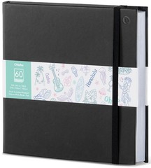 Ohuhu Double-Sided Marker Pad Art Sketchbook 8.3″ x 8.3″, Cool White