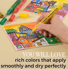 ARTISTRO 12 Acrylic Paint Pens for Calligraphy – Markers with Medium Precision T