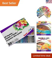 Artistic Excellence: 50 Color Oil Pastels for Blending & Shading Masterpieces