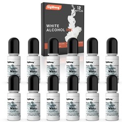 White Alcohol Ink Set – 12 Bottles Colors Alcohol-Based Ink,