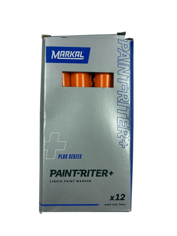Markal Paint-Riter Plus Series Liquid Paint Marker Orange X12 3mm