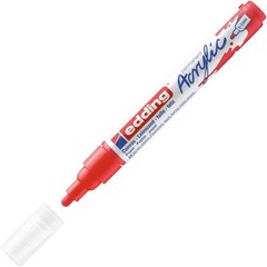 5100 Traffic Red Acrylic Marker – 2-3mm Round Nib for Creative Drawings