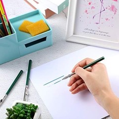 6 Pieces Art Ruling Pen 3 Sizes Masking Fluid Pen and 50 X 35 X 5 Mm Glue Residu