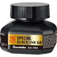 Zig Special Black Ink 60ml, for dip Pen, Brush, Drawing, Calligraphy, Illustr…