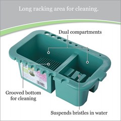 Green Brush Basin, Easy to Clean, Acrylic Paint, Arts, Crafts, One Stroke, 1200