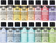 Multi Surface Acrylic Paint Set Pastel Colors, Count, 2 Fl Oz (Pack of 16)