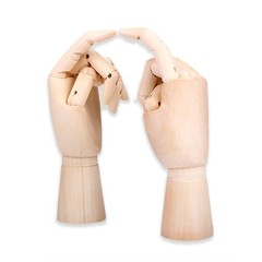 ZXZCTTC 2 Pack 7INCH Wood Hand Model Wooden Artist Drawing Manikin Articulate…