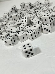 Lot Of Small Dice For Arts & Crafts Projects 96 Piece of 6-sided Die 0.625”