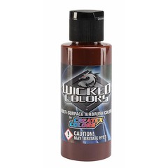 Createx Wicked Colors W074 Detail Burnt Sienna 2oz. water-based airbrush paint