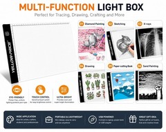 A4 LED Light Box Tracer 3-Level Dimmable USB-C Thin Drawing Pad Board Painting
