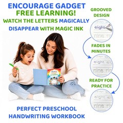 4 PCS Magic Practice Copybook Grooved Handwriting Workbook Kid Age 38