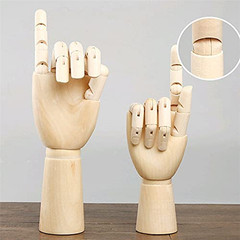 Wood Artist Drawing Manikin Articulated Mannequin with Wooden Flexible Fingers 1