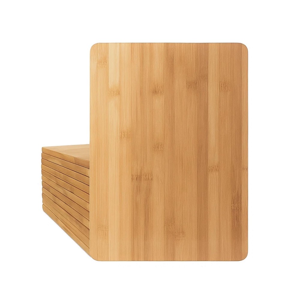 Set of 12, Bulk Wholesale Bamboo Cutting Boards – 15″x11″ Large Bla… Fas