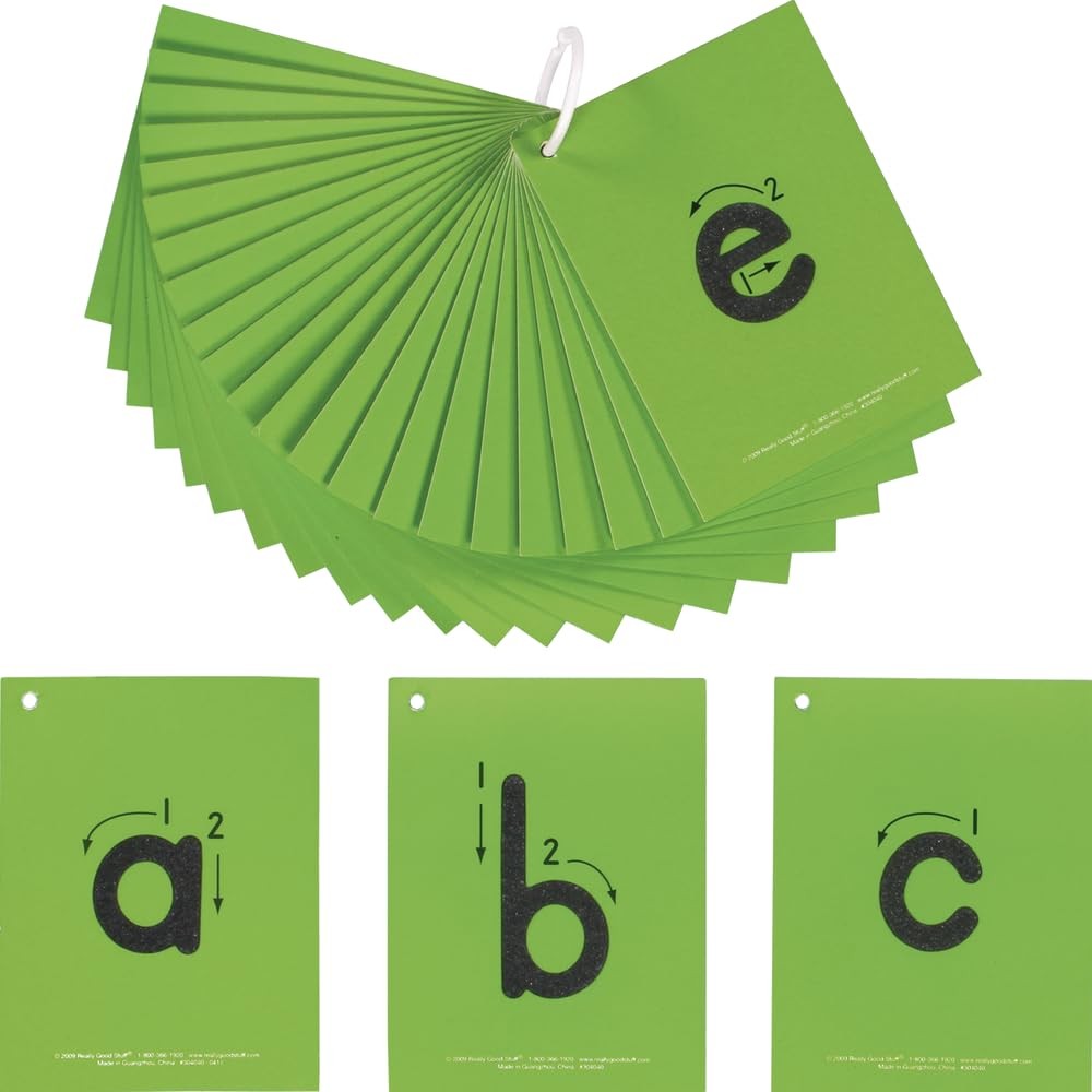 EZread™ Sandpaper Tactile Letters: Lowercase – 26 Cards