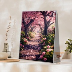 Paint by Numbers Kit for Adults Landscape Paint by Number with Frame DIY Cherry