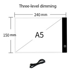 New LED Drawing Copy Pad 3 Level Dimmable Board Animation Painting Toy